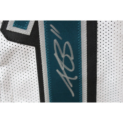 AJ Brown Autographed White Pro Style Jersey (Beckett Witnessed)