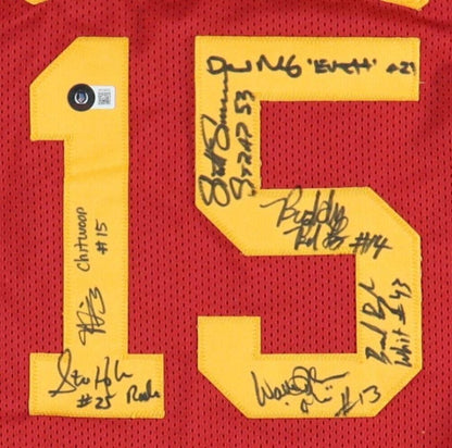 Hoosiers Movie Cast Autographed Hickory Custom Stat Jersey