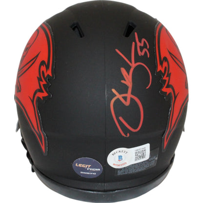 Derrick Brooks Tampa Bay Buccaneers Signed Eclipse Mini Helmet
