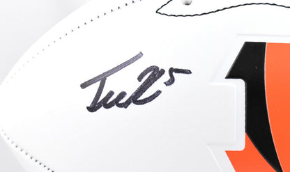 Tee Higgins Signed Cincinnati Bengals Logo Football