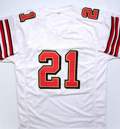 Frank Gore Autographed White Custom Jersey