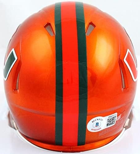 Reggie Wayne Signed Miami Hurricanes Flash Speed Mini Helmet
