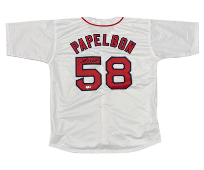 Jonathan Papelbon Signed Boston Red Sox Custom Jersey (Beckett BAS COA)