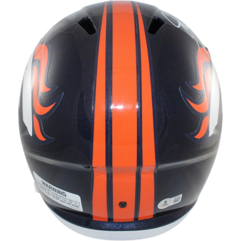 John Elway Autographed Denver Broncos Full Size Replica Throwback Helmet