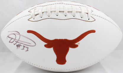 D'Onta Foreman Autographed Texas Longhorns Logo Football