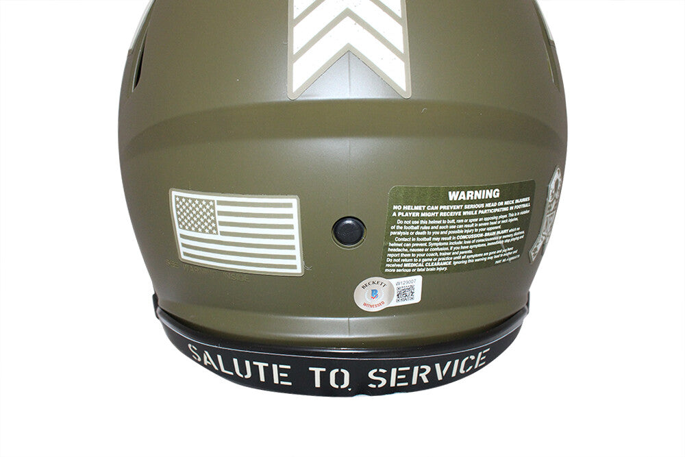 Kurt Warner Signed Los Angeles Rams Authentic Salute Full Size Helmet