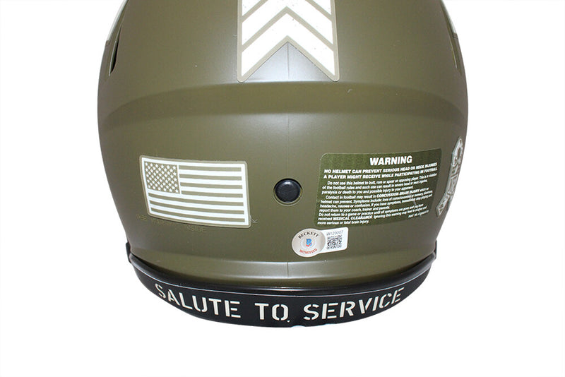 Kurt Warner Signed Los Angeles Rams Authentic Salute Full Size Helmet