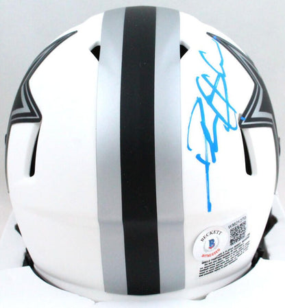 Deion Sanders Signed Dallas Cowboys Lunar Riddell Speed Mini Helmet