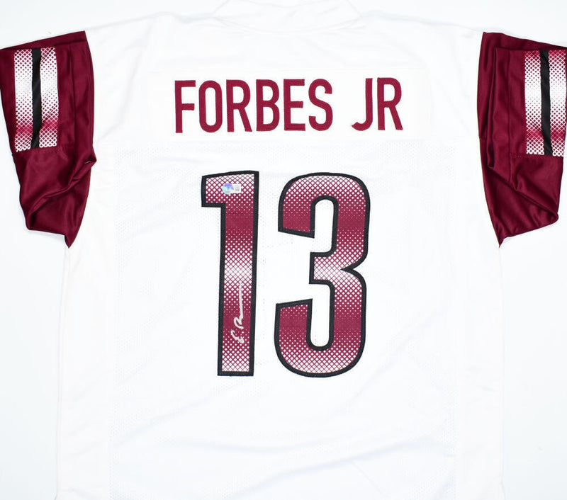 Emmanuel Forbes Jr. Autographed White Custom Jersey