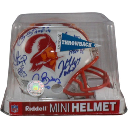 Lee Roy Selmon Multi-Signed Buccaneers Throwback Mini Helmet