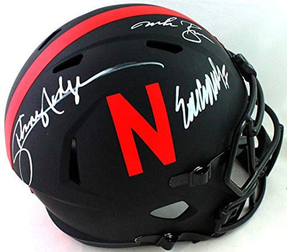 Eric Crouch, Mike Rozier & Johnny Rodgers Signed Nebraska Eclipse Helmet
