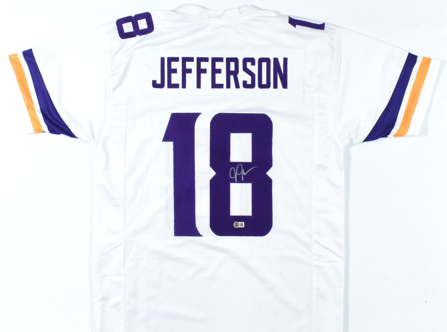 Justin Jefferson Autographed Minnesota Vikings Custom Jersey - White