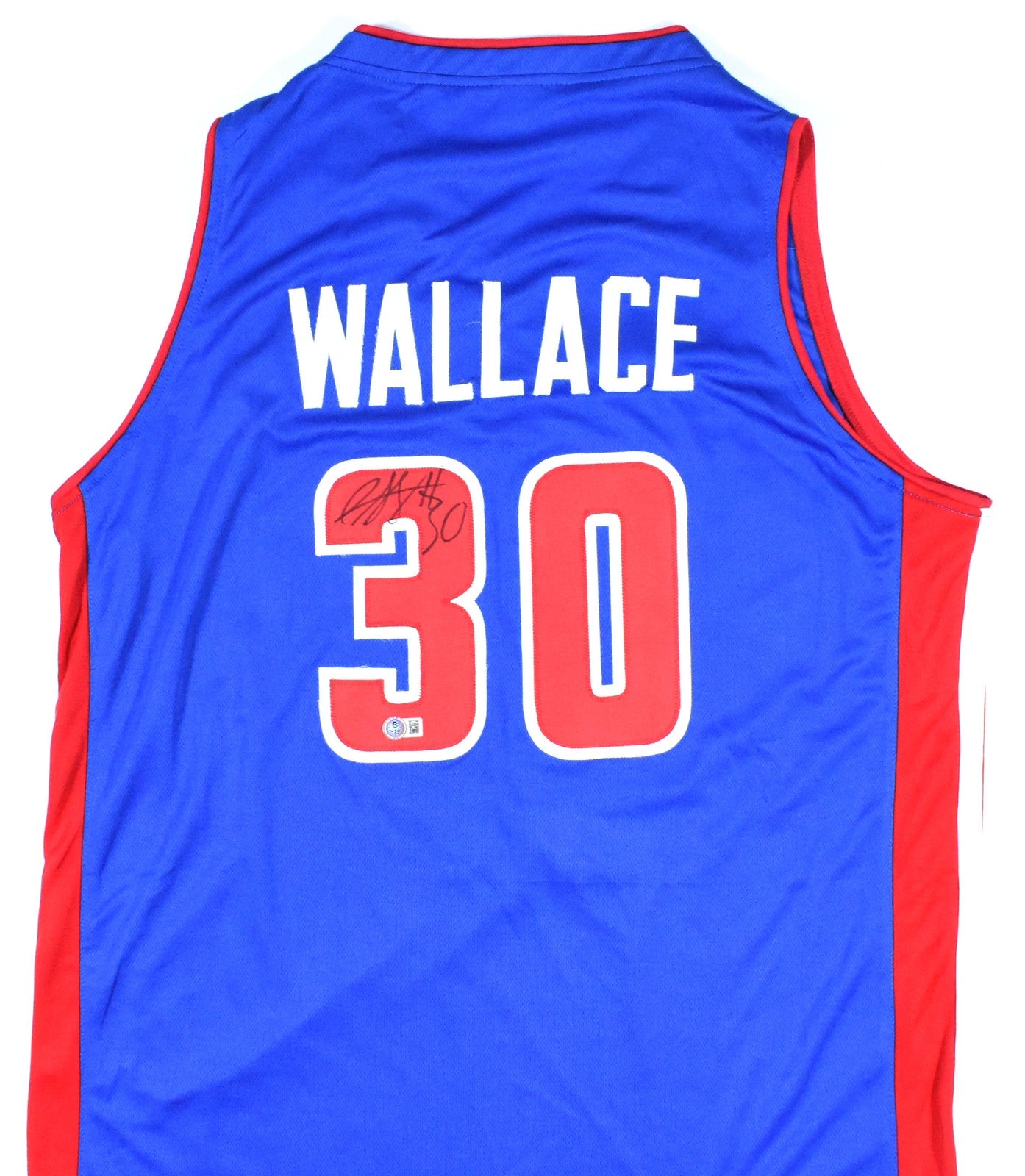 Rasheed Wallace Autographed Blue Custom Jersey