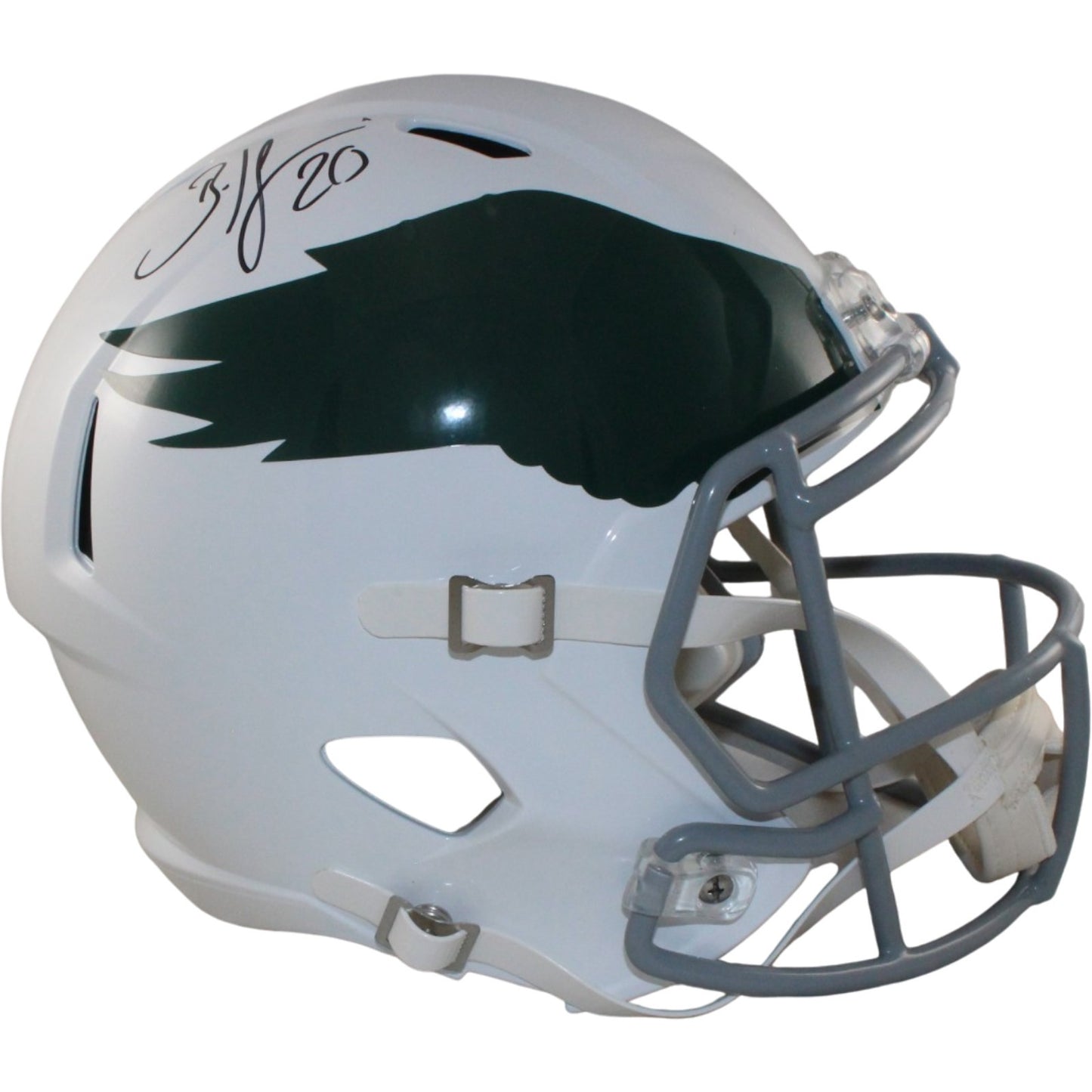 Brian Dawkins Autographed Philadelphia Eagles Full Size Throwback Helmet