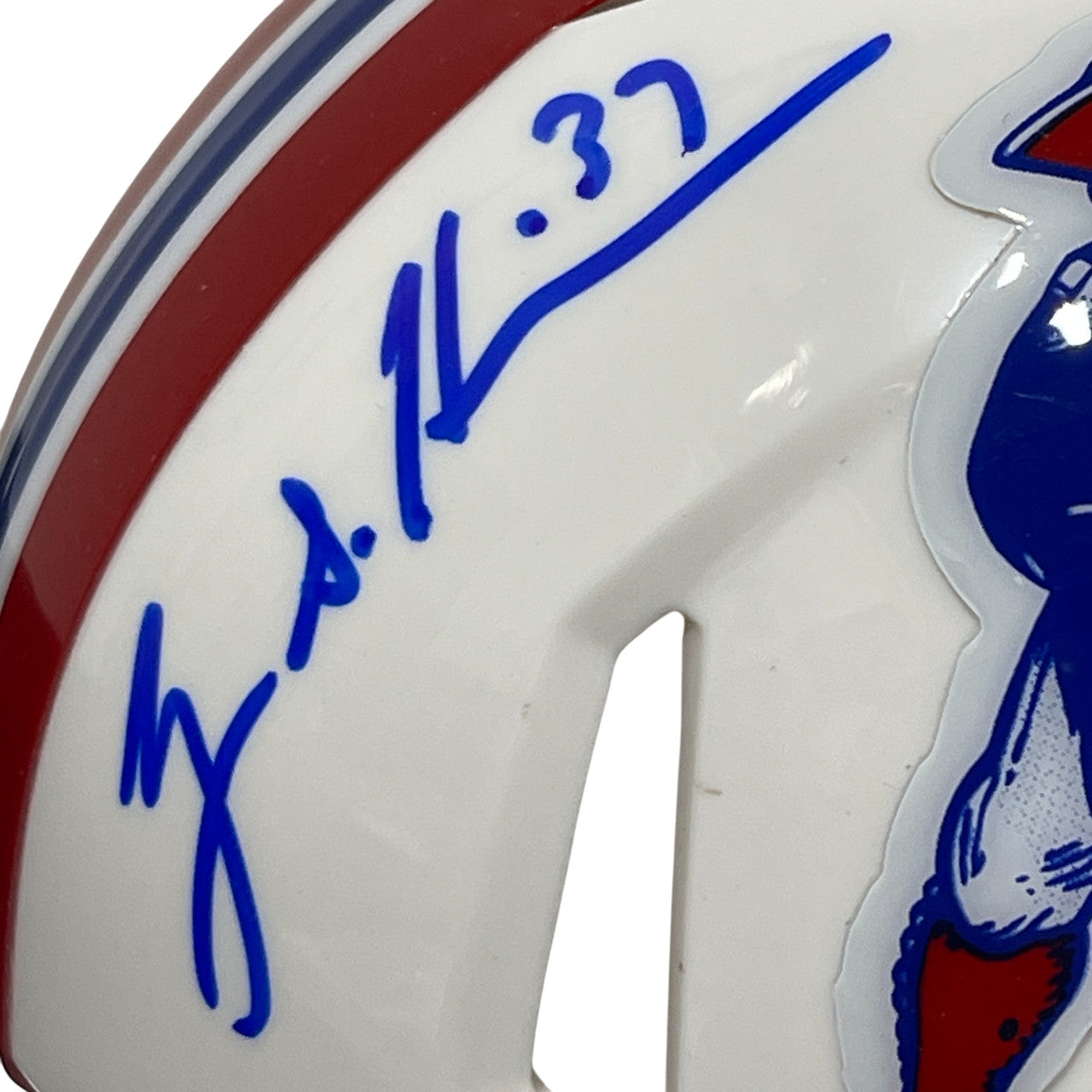 Rodney Harrison Signed New England Patriots Throwback Mini Helmet (Beckett)