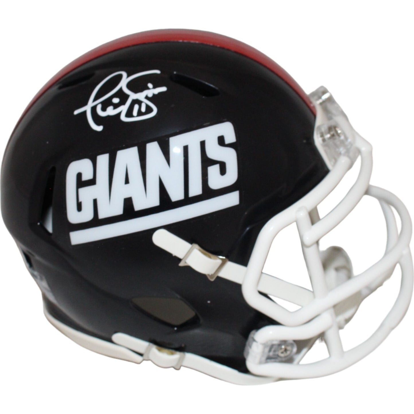 Phil Simms Signed New York Giants Throwback Mini Helmet (Beckett)