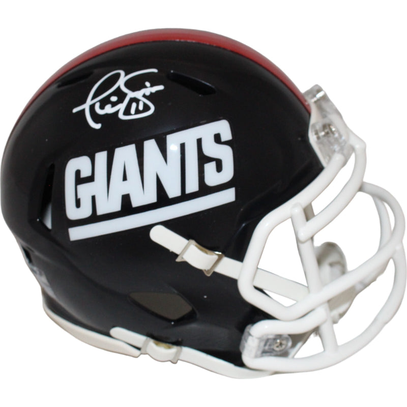 Phil Simms Signed New York Giants Throwback Mini Helmet (Beckett)