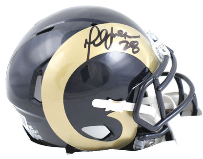 Marshall Faulk Signed St. Louis Rams Speed Mini Helmet