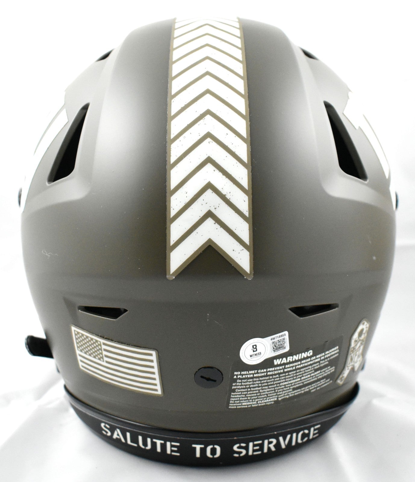 Abdul Carter Signed New York Giants Salute to Service Speedflex Helmet