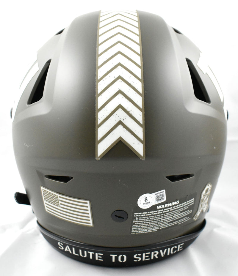Abdul Carter Signed New York Giants Salute to Service Speedflex Helmet