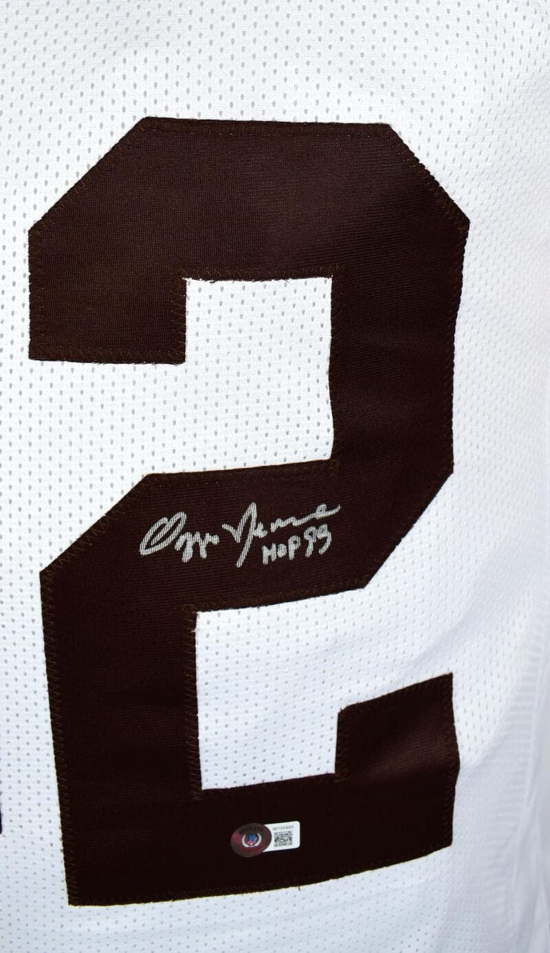 Ozzie Newsome Autographed Cleveland Browns Custom White Jersey