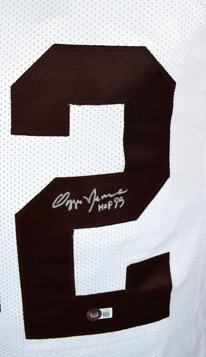 Ozzie Newsome Autographed Cleveland Browns Custom White Jersey