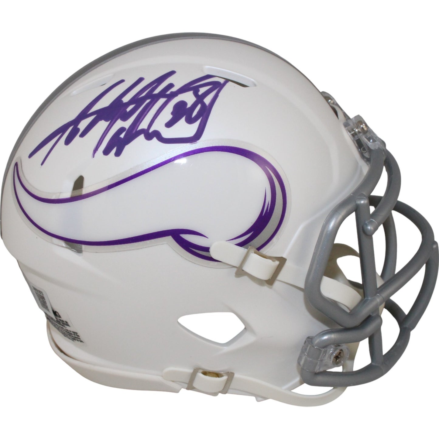 Adrian Peterson Signed Minnesota Vikings 2024 Alternate Mini Helmet