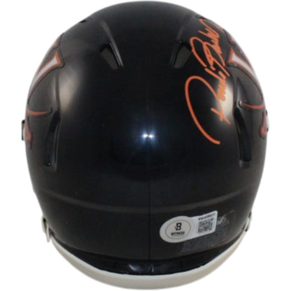 Ronde Barber Signed Virginia Cavaliers Black Mini Helmet (Beckett Witnessed)