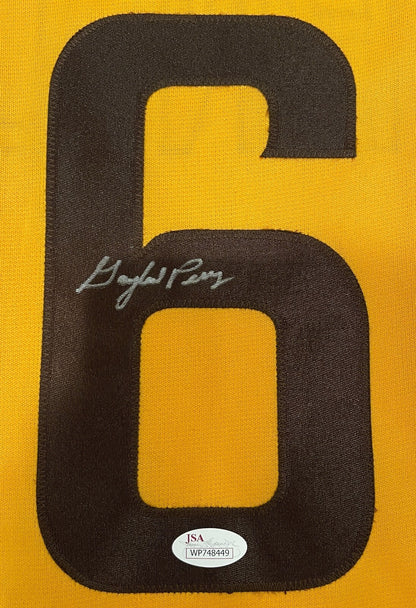 Gaylord Perry Signed San Diego Padres Custom Jersey (JSA COA)
