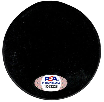 Billy Smith Autographed NHL Hall of Fame Induction Puck (HOF 93) - PSA