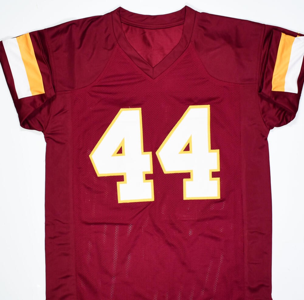 John Riggins Autographed Washington Maroon Custom Jersey (HOF Inscription)