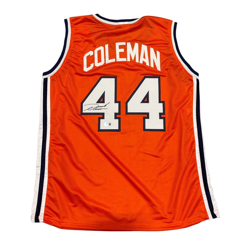 Derrick Coleman Signed Syracuse Orange Custom Basketball Jersey
