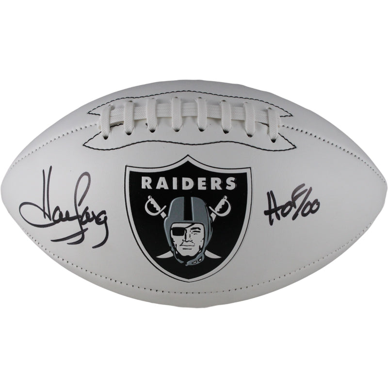 Howie Long Autographed Oakland Raiders Logo Football (HOF 00)