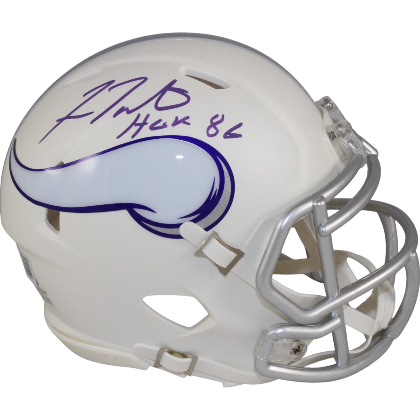 Fran Tarkenton Signed Minnesota Vikings 2024 Alternate Mini Helmet