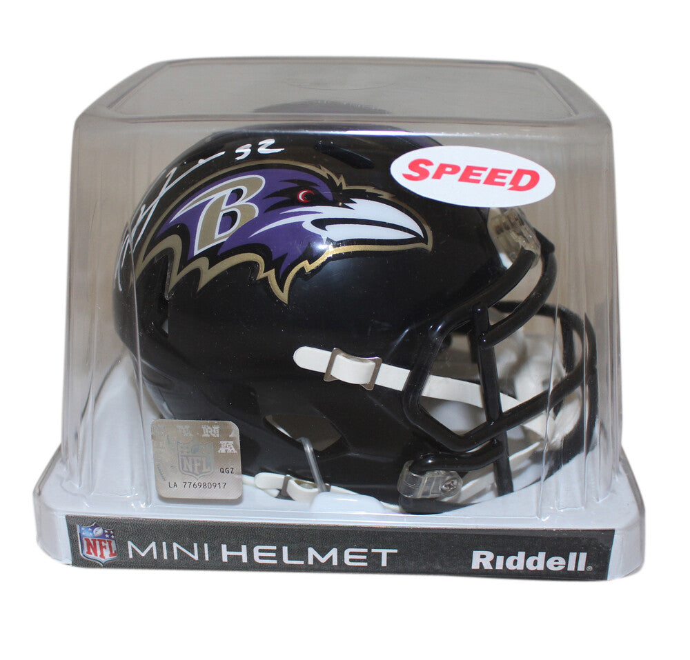 Ray Lewis Baltimore Ravens Autographed Speed Mini Helmet