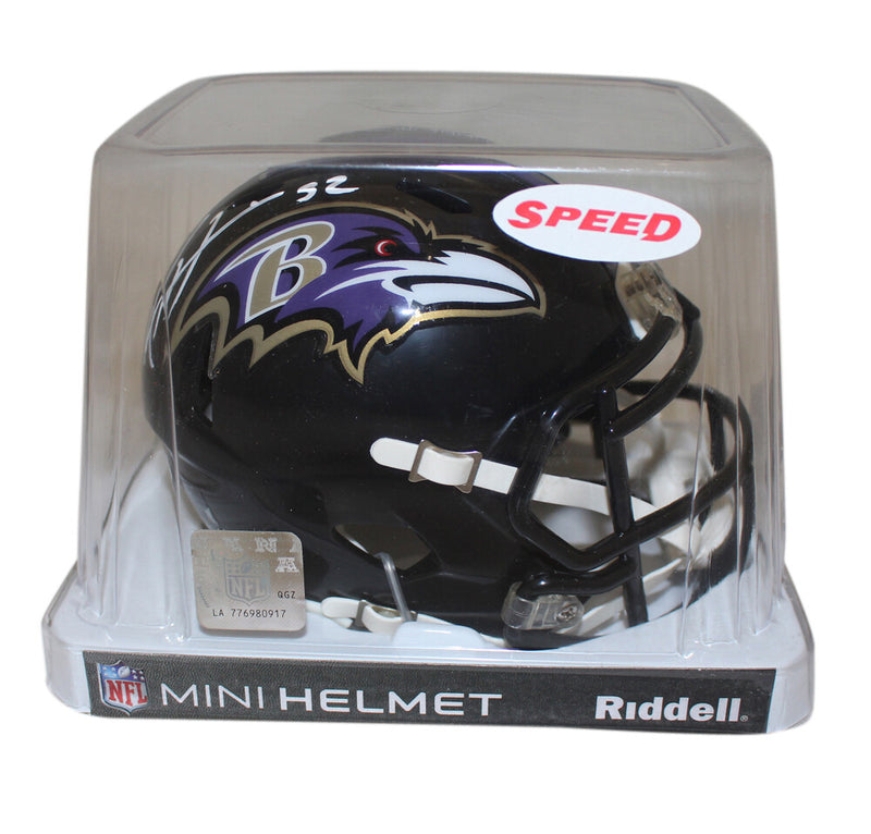 Ray Lewis Baltimore Ravens Autographed Speed Mini Helmet