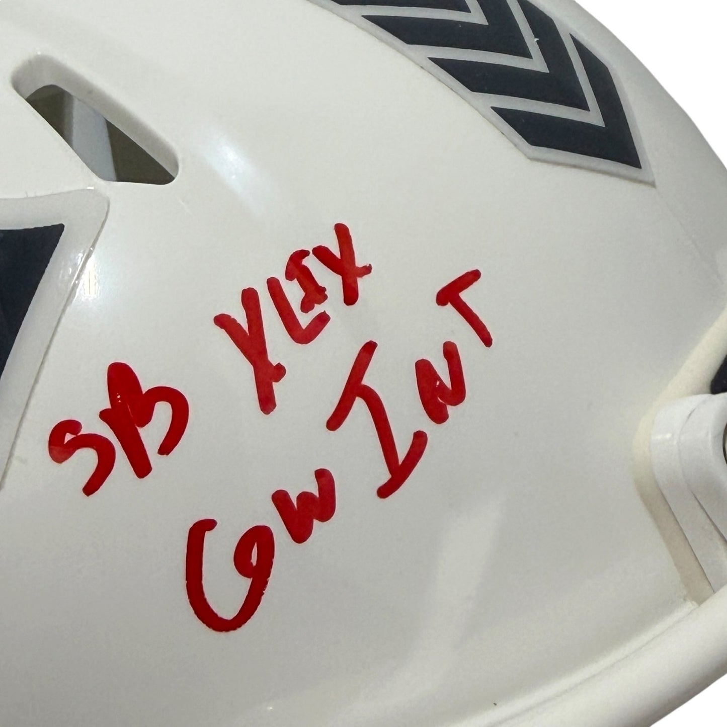 Malcolm Butler Signed Patriots Salute Mini Helmet (SB XLIX GW INT)