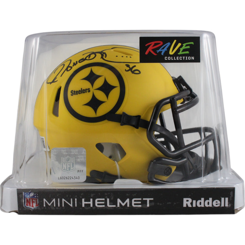 Jerome Bettis Pittsburgh Steelers Signed Rave Alternate Mini Helmet