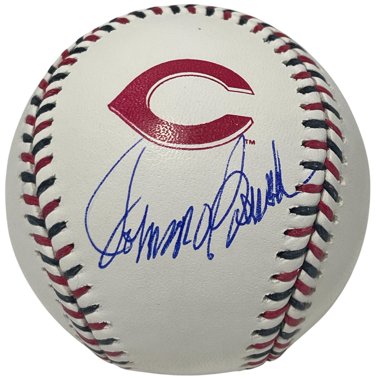 Johnny Bench Signed Cincinnati Reds Logo ROMLB Baseball (Fanatics COA)