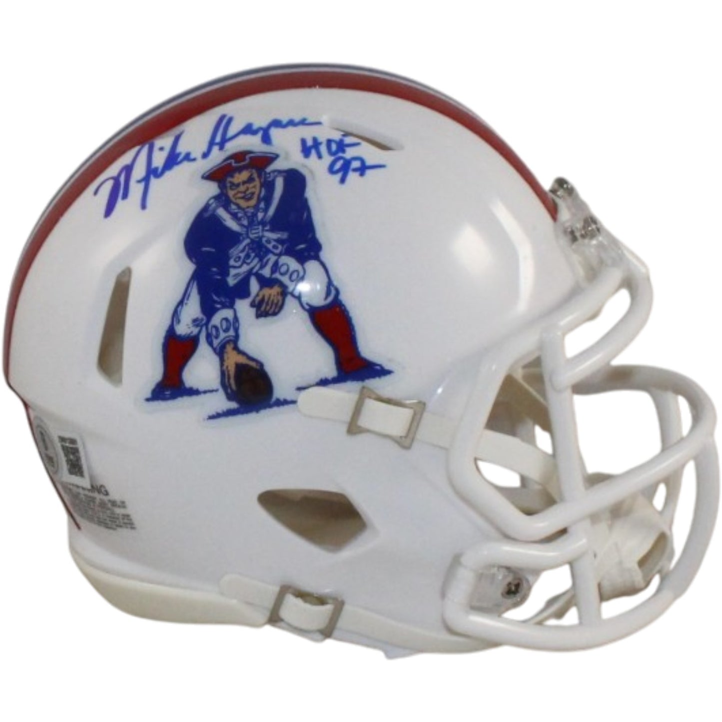 Mike Haynes Autographed New England Patriots Throwback Mini Helmet