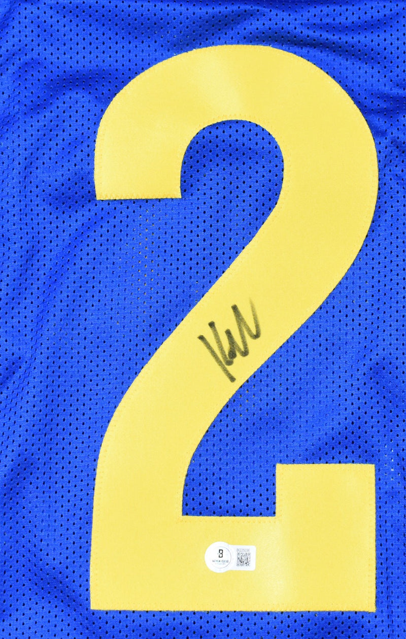 Kyren Williams Autographed Los Angeles Rams Custom Blue Jersey