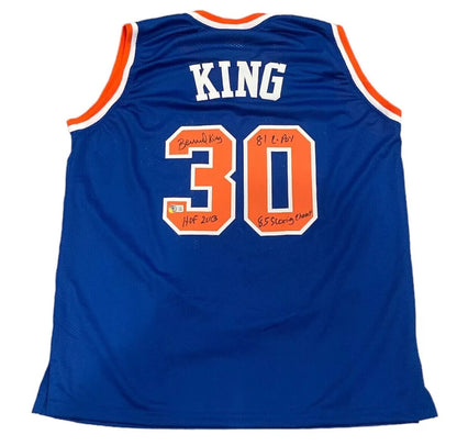 Bernard King Signed New York Knicks Custom Basketball Jersey (BAS COA)