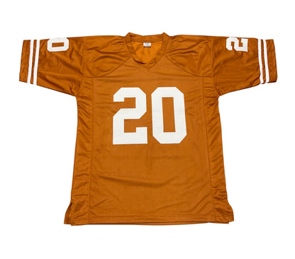 Earl Campbell Signed Texas Longhorns Custom Jersey (HT 77) Beckett BAS