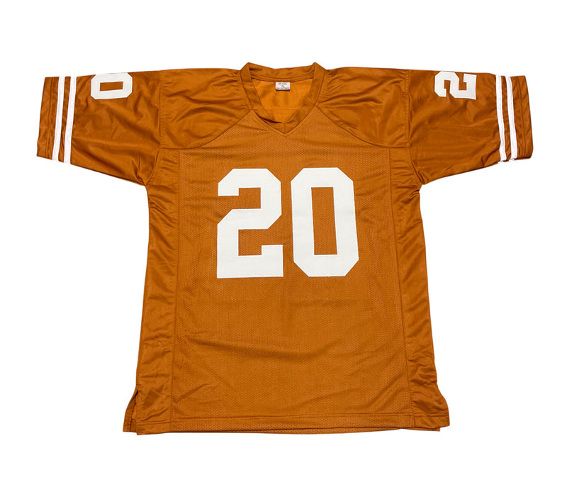 Earl Campbell Signed Texas Longhorns Custom Jersey (HT 77) Beckett BAS