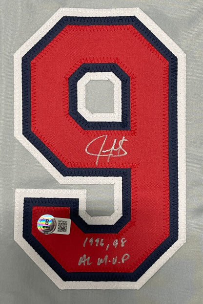 Juan Gonzalez Signed Texas Rangers Custom Jersey (96, 98 AL MVP)