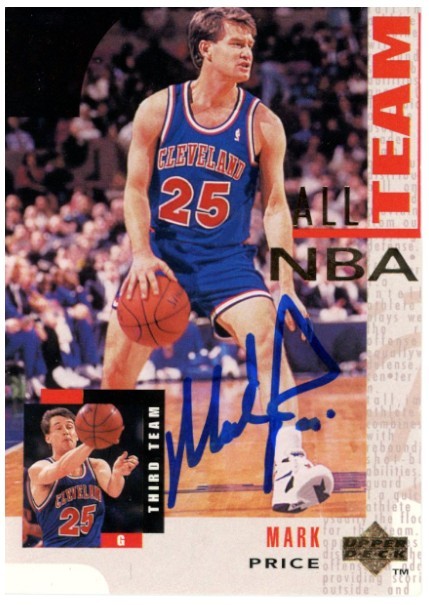 Mark Price Signed Cleveland Cavaliers 1994 Upper Deck Trading Card (BAS)