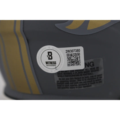 Von Miller Denver Broncos Autographed Slate Mini Helmet