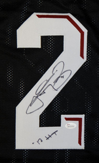 Johnny Manziel Autographed Black Custom Football Jersey