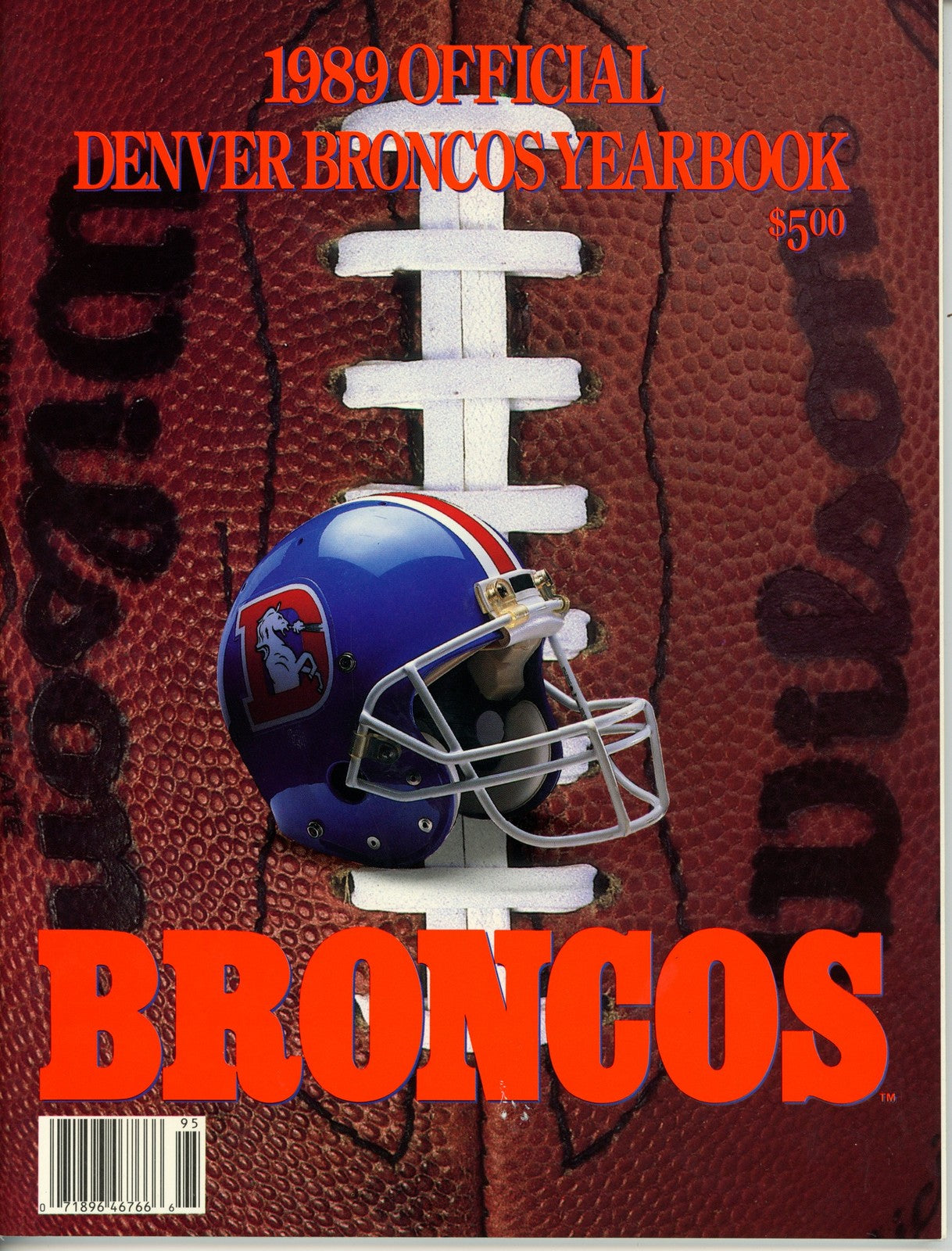 Steve Atwater & Bobby Humphrey Signed Denver Broncos 1989 Yearbook