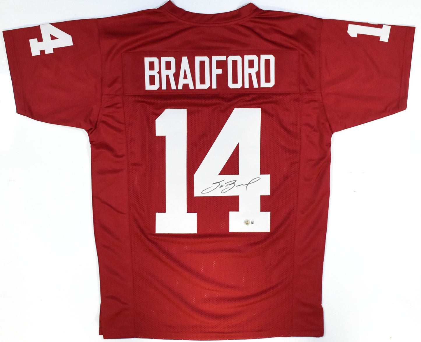 Sam Bradford Autographed Oklahoma Sooners Crimson Custom Jersey